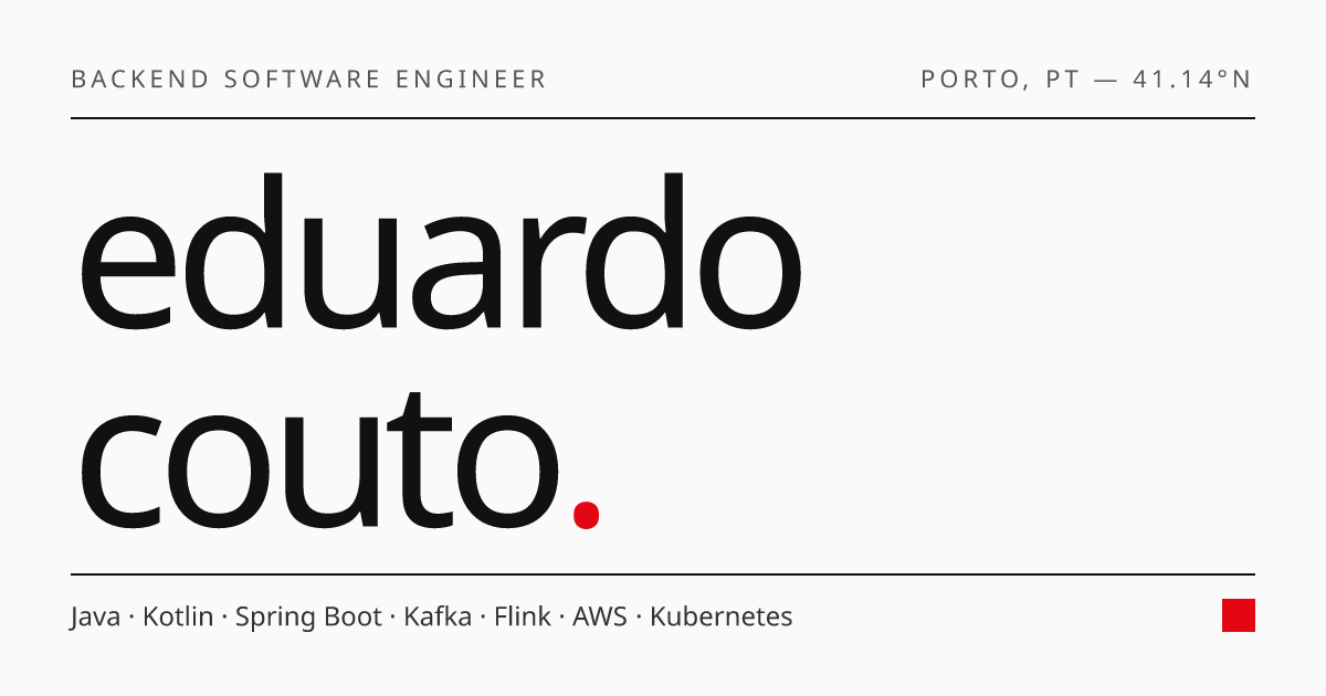 Eduardo Couto - Backend Software Engineer | Java & Kotlin